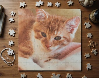 Custom Photo Puzzle | Personalized Jigsaw Puzzle | Create Your Own Picture Puzzle | Custom Puzzle Pet Lover Gift | Unique Photo Keepsake