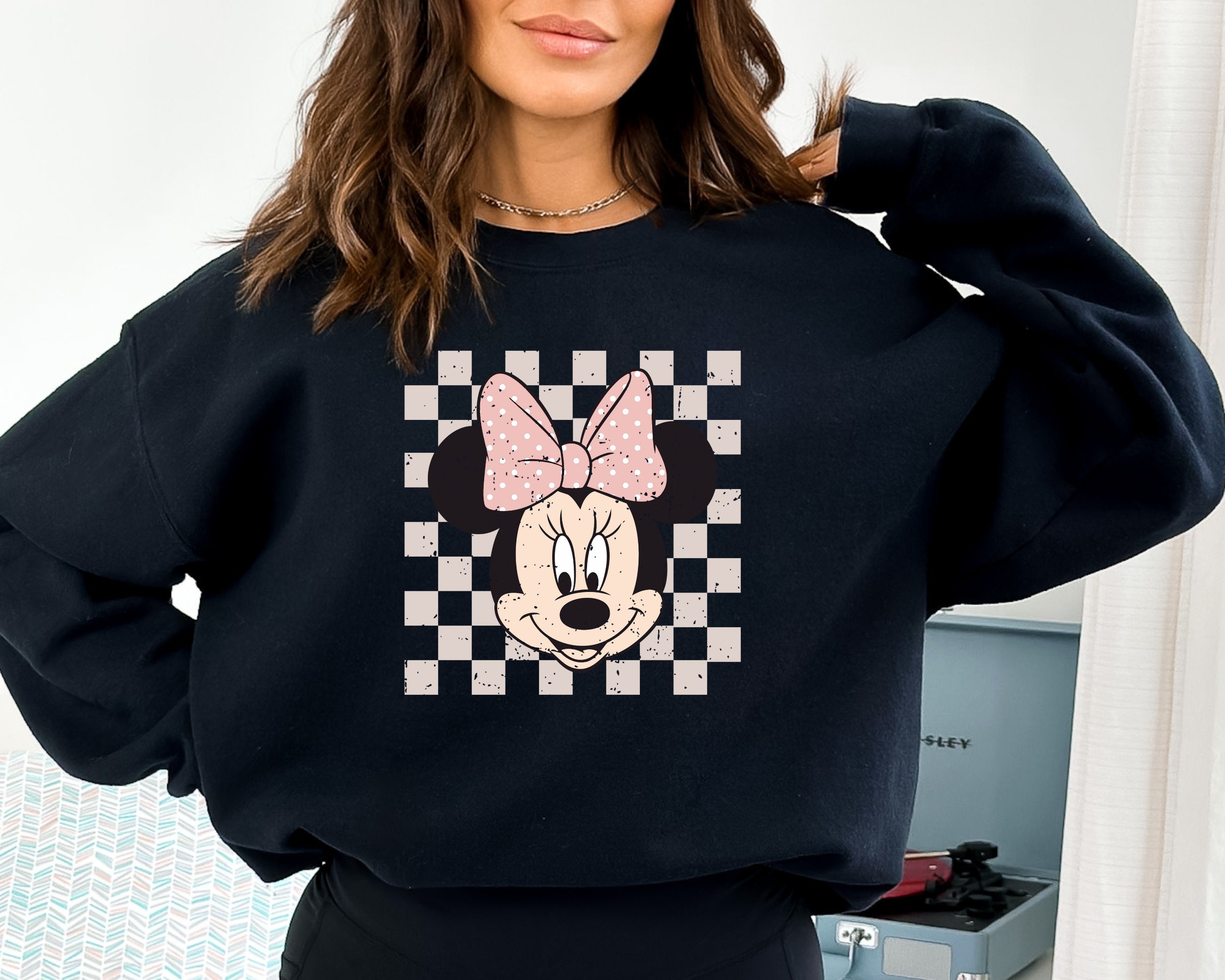 Minnie Crop Hoodie Etsy