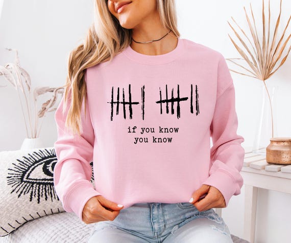 If You Know 67 Sweatshirt, Meme Six Seven Sweater, Funny Tally Marks Crewneck