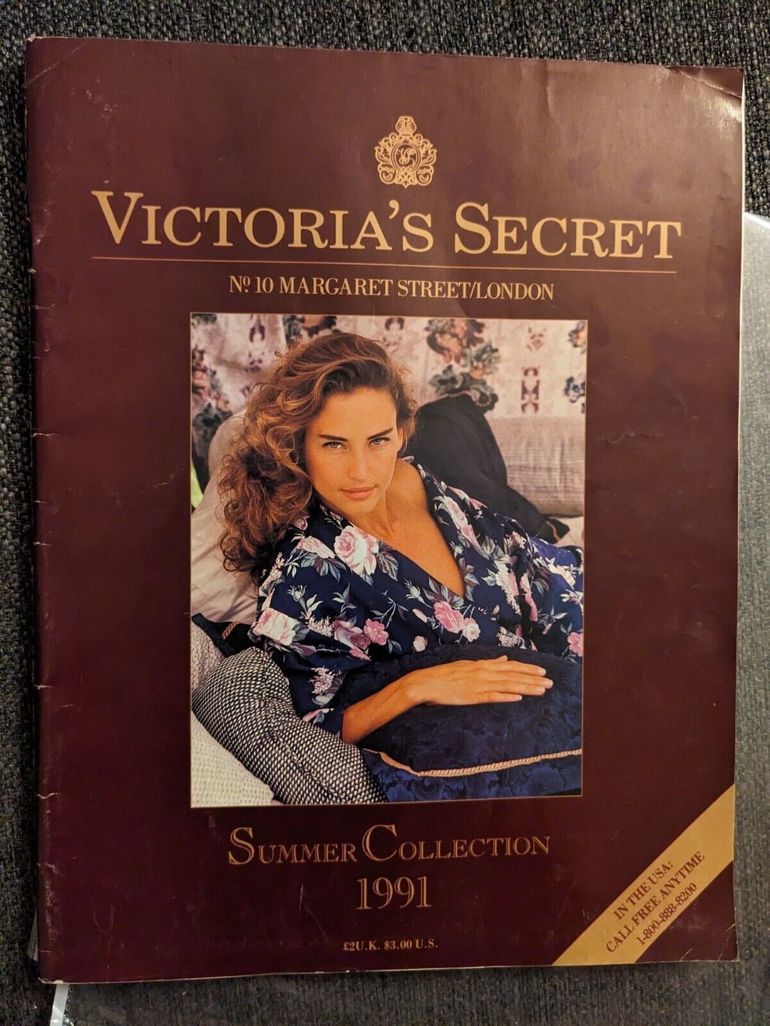Vintage Victoria's Secret Catalogue, London, Summer 1991, Jill Goodacre