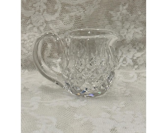Vintage WATERFORD Kristall Mini Sahnekännchen Diamant-Muster SCHWER