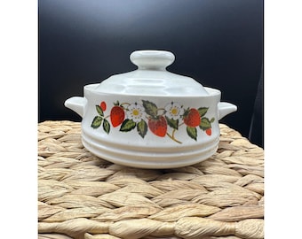 Sheffield Strawberries n Cream braadpan met steengoed, Japan - set van 2