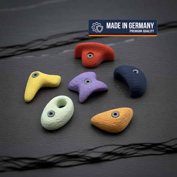 Klettergriffe Magnete Farbenmix | Bouldern Geschenk Kühlschrankmagnete 3D Druck | Klettern Deko Boulder Gadget | Bouldermagnete Set