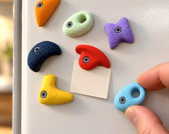 Klimgreepmagneten - Diverse kleuren | Bouldercadeau - 3D-geprinte koelkastmagneten | Klimdecoratie - Bouldergadget | Bouldermagnetenset