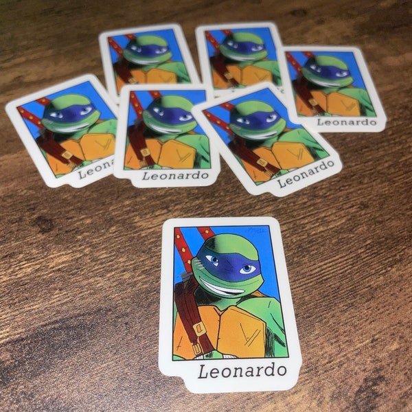 Leonardo (2012 TMNT) Adesivo con sfondo trasparente, Tartarughe Ninja adolescenti mutanti