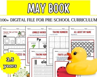 May Pre-K Curriculum: Printable Learning Packet (Digital Download)