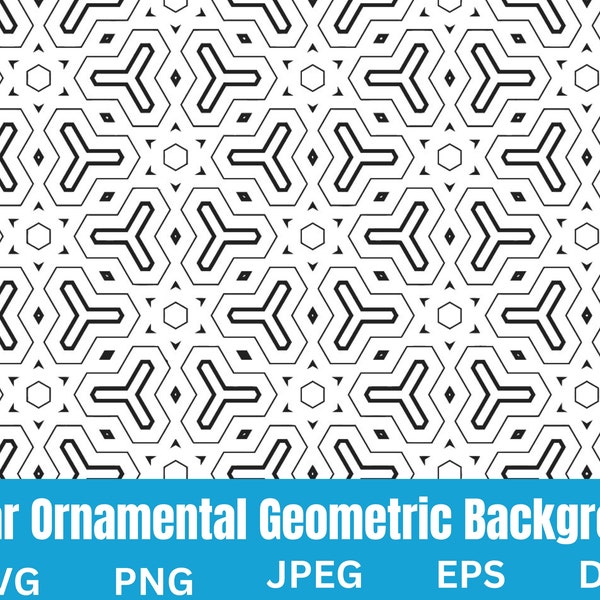 Black and white seamless pattern svg linear ornamental geometric background svg abstract pattern svg png jpg eps dxf file instant download