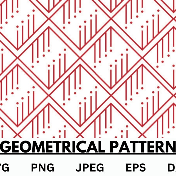 Geometric Digital pattern svg Geometric Scrapbook pattern svg geometric pattern background svg png jpg eps dxf cut  file  digital download