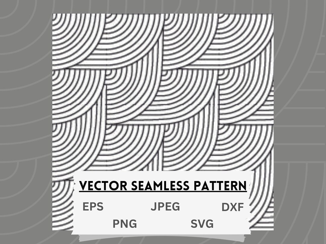Seamless Geometric Pattern SVG Files monochrome Modern Pattern Cut ...