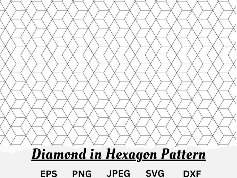 HEXAGONAL Pattern SVG, Cube Pattern Svg, Square Block Pattern Geometric ...