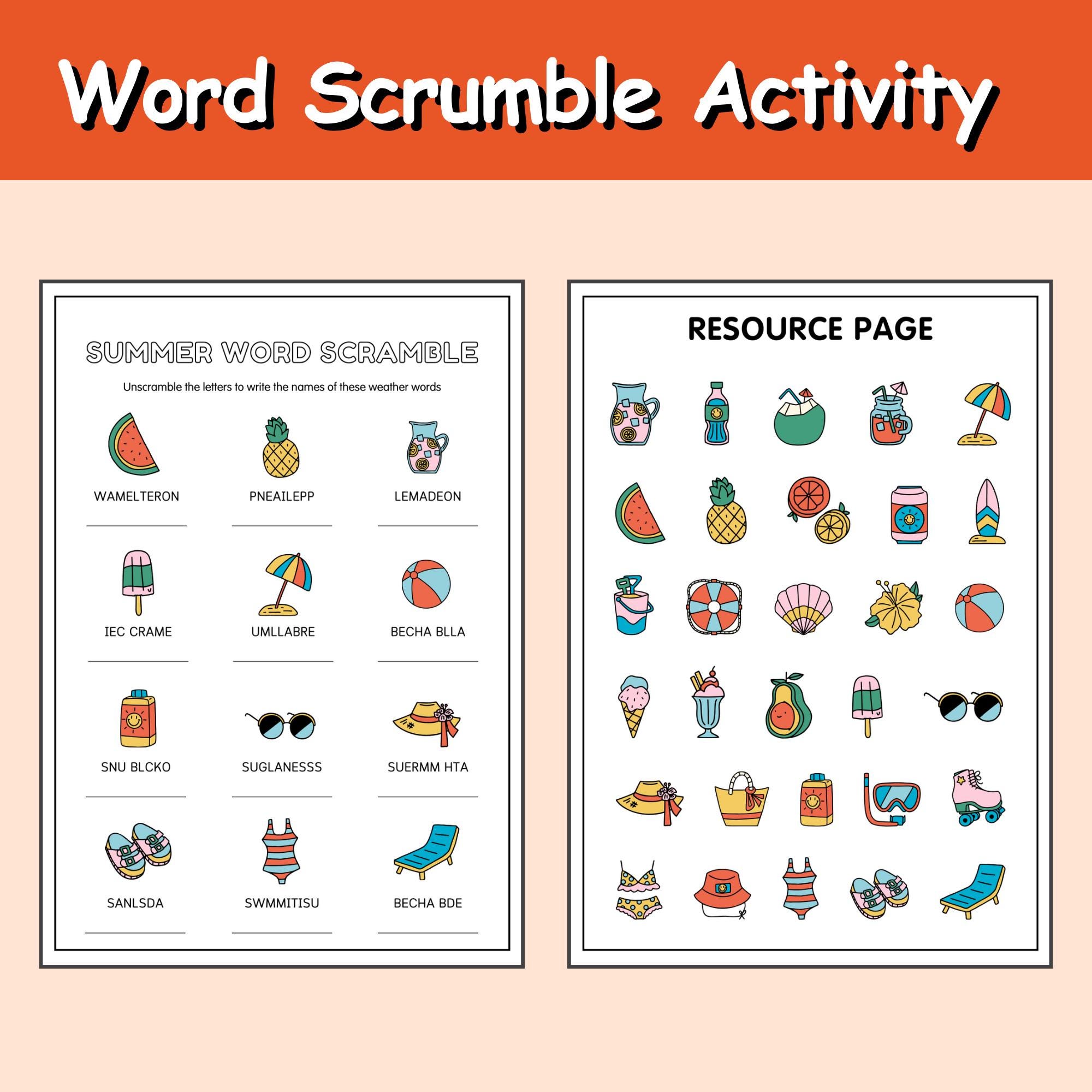Summer Activity Bundle for Kids Printable 65 Pages Preschool Worksheets ...