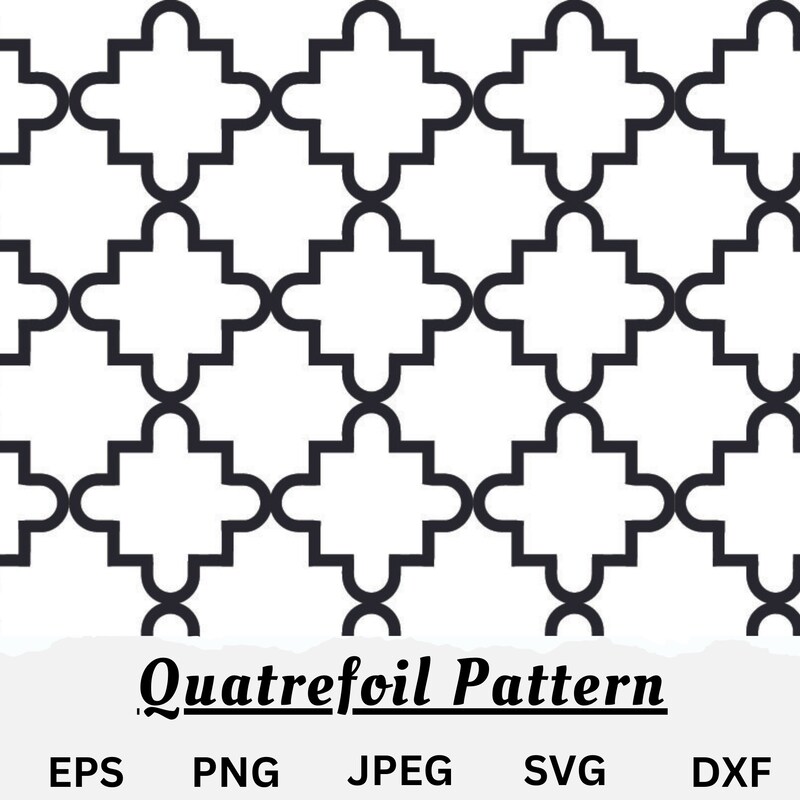 Quatrefoil Pattern Etsy