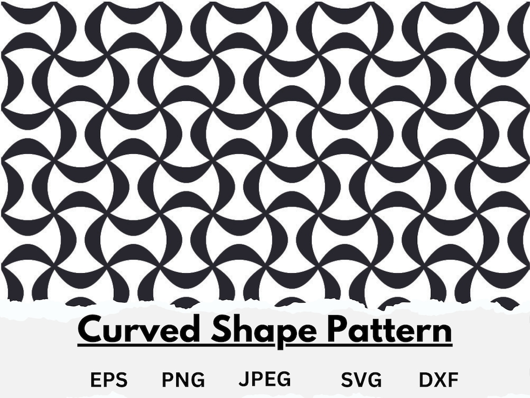 Seamless Abstract Geometric Pattern Svg Round Curve Intersect Check ...