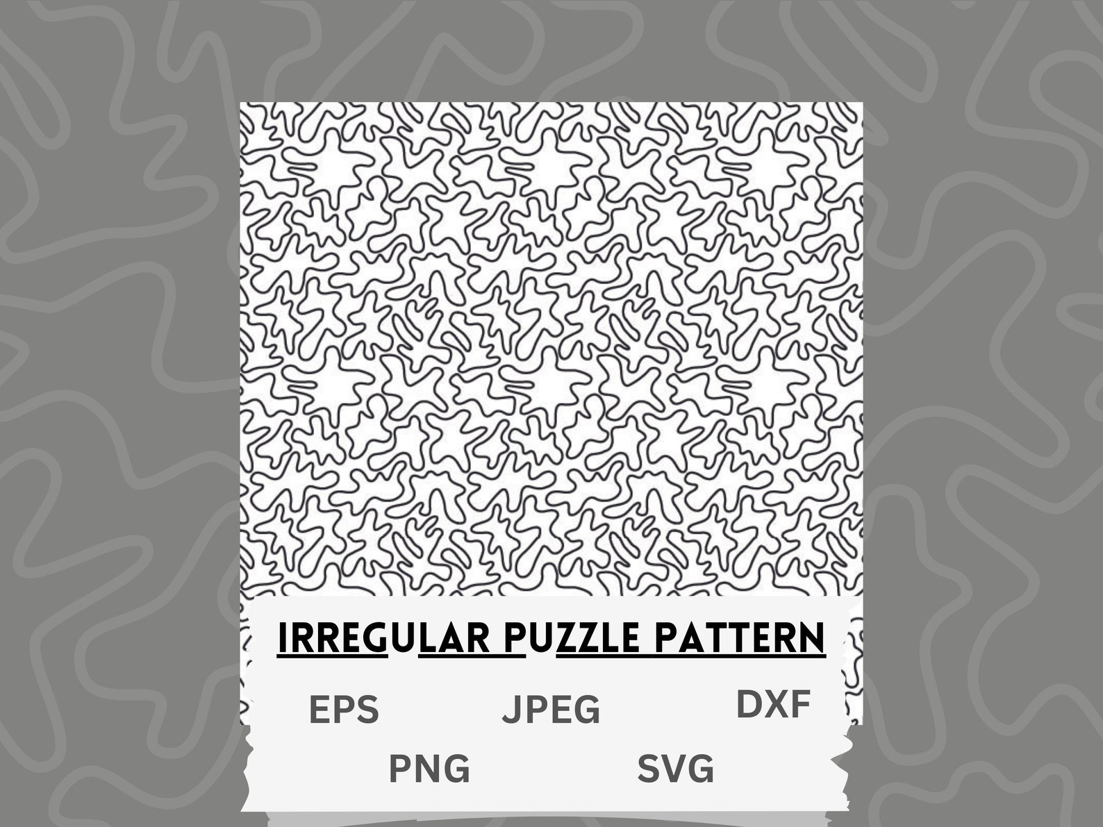 Irregular Jigsaw Puzzle Template SVG Files, Jigsaw Puzzle Svg, Puzzle