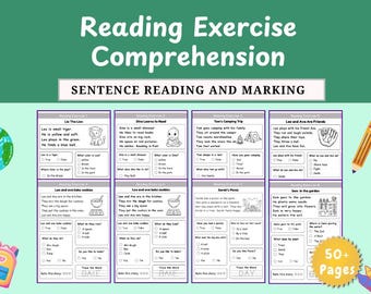 Reading Comprehension Kindergarten Worksheets, Kindergarten & Grade 1 | Learn to Read Stories, Sight Words, Homeschool Activities