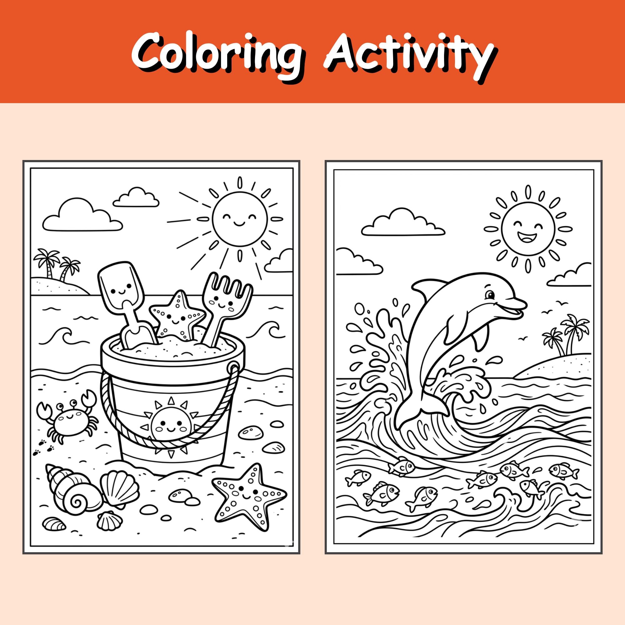 Summer Activity Bundle for Kids Printable 65 Pages Preschool Worksheets ...