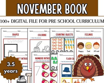 Förskoleläroplan för november: Matematik och läskunnighet (digital nedladdning)