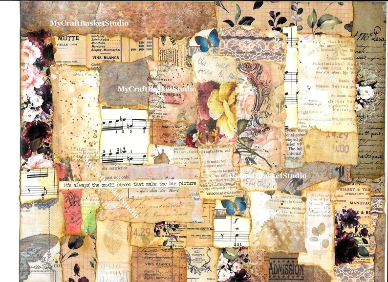 Collage Large Text Digital Collage - Many Make One - Etsy
