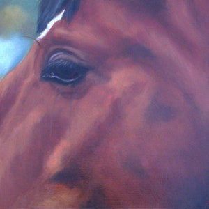 Custom Oil Horse Portrait Painting from Photo, Custom Animal Portrait, Pet Painting Commission, Anniversary Gift Original Oil Horse Portrait