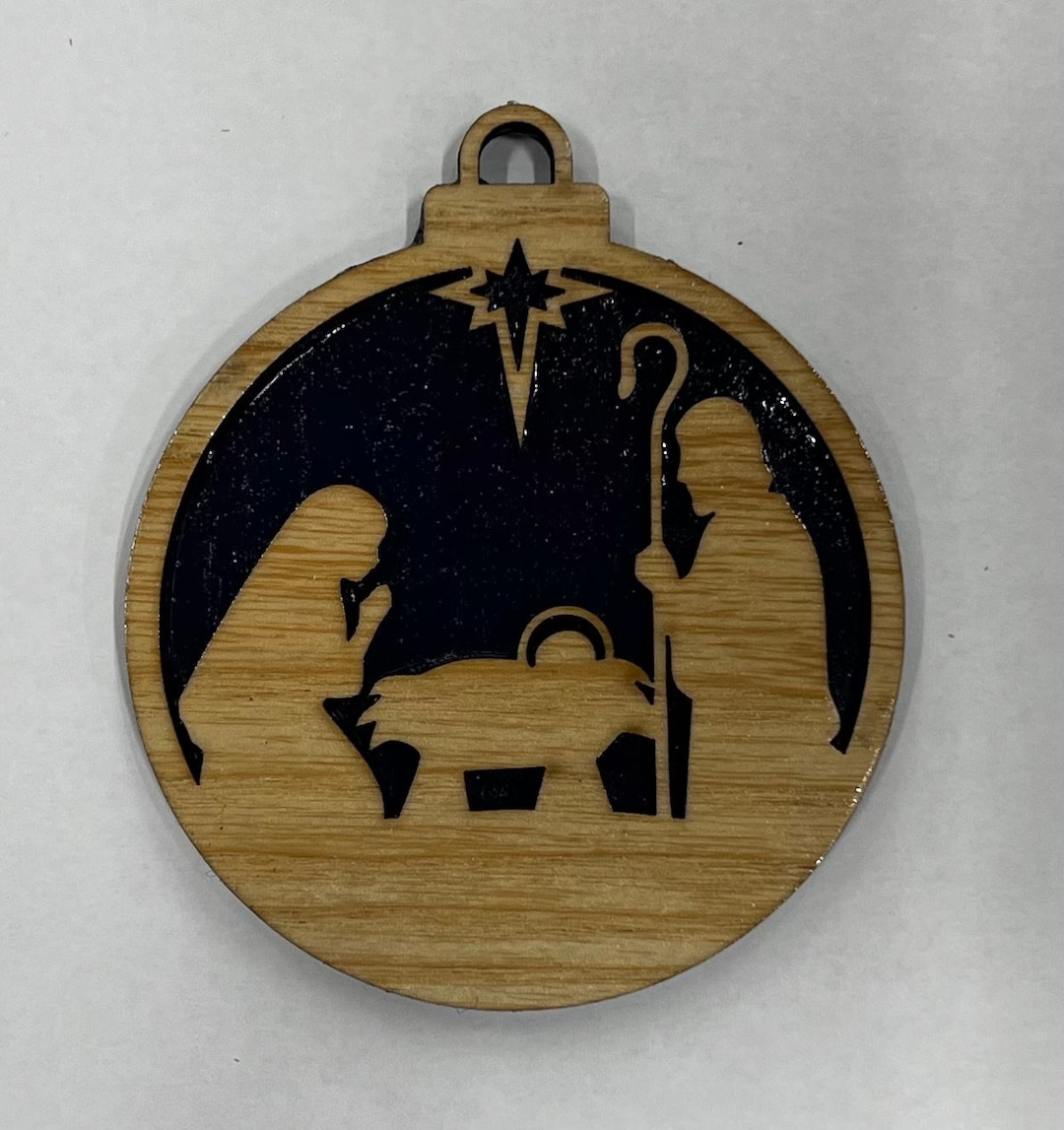 Nativity Scene Christmas Ornaments Etsy