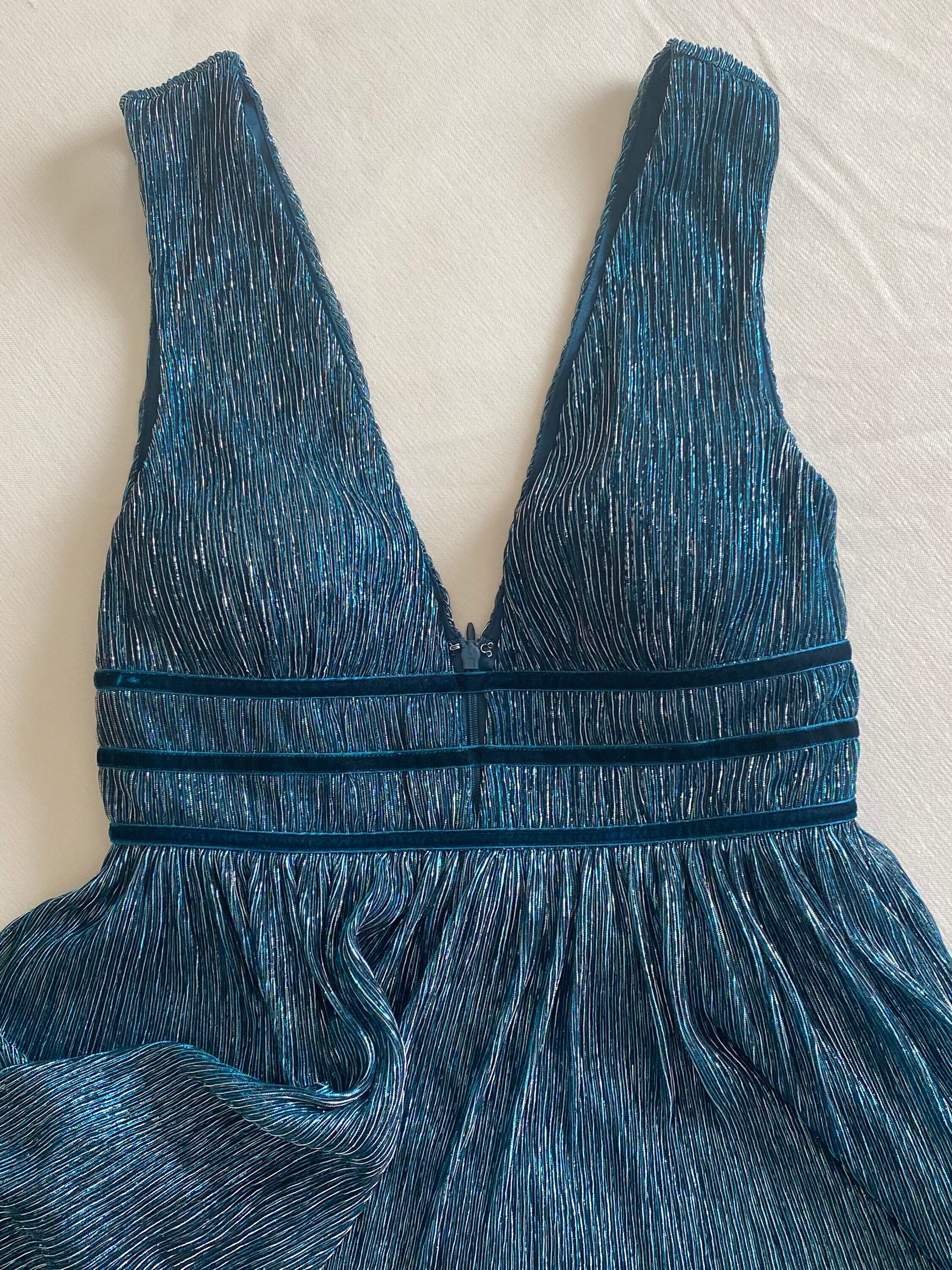 Deep plunge shop skater dress