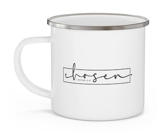 Auserwählte christliche Tasse | Inspirierende Kaffeetasse | Ostergeschenk | Glaube Tasse | Tröstende Kaffeetassen | Christliche Kaffeetasse | Schrift Becher