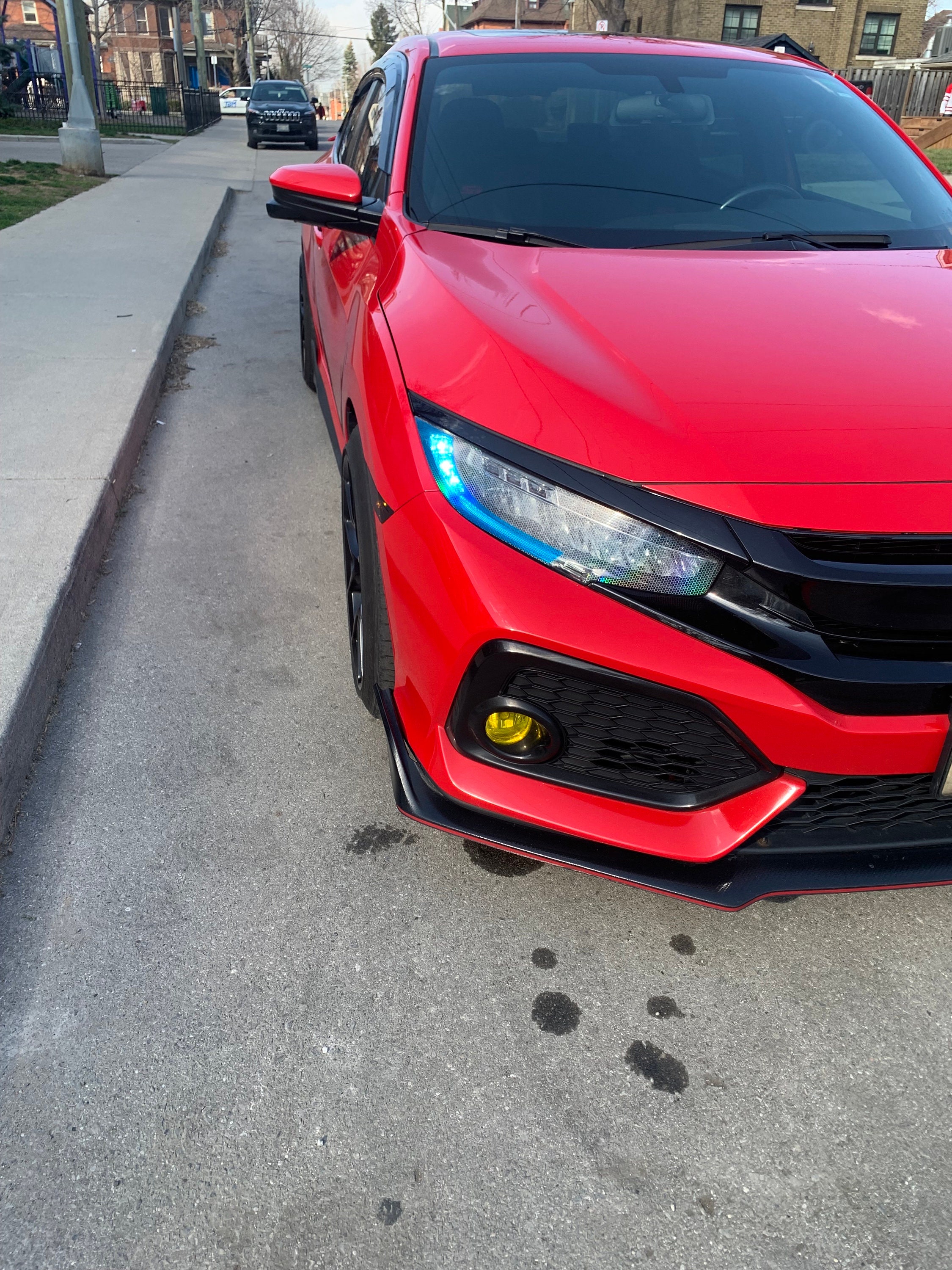 Civic 10th Pre-cut DRL headlight partial tint 2017-2021