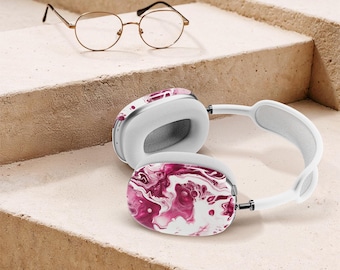 Pink Abstract Liquid AirPod Max Case: Glossy Protective Cover