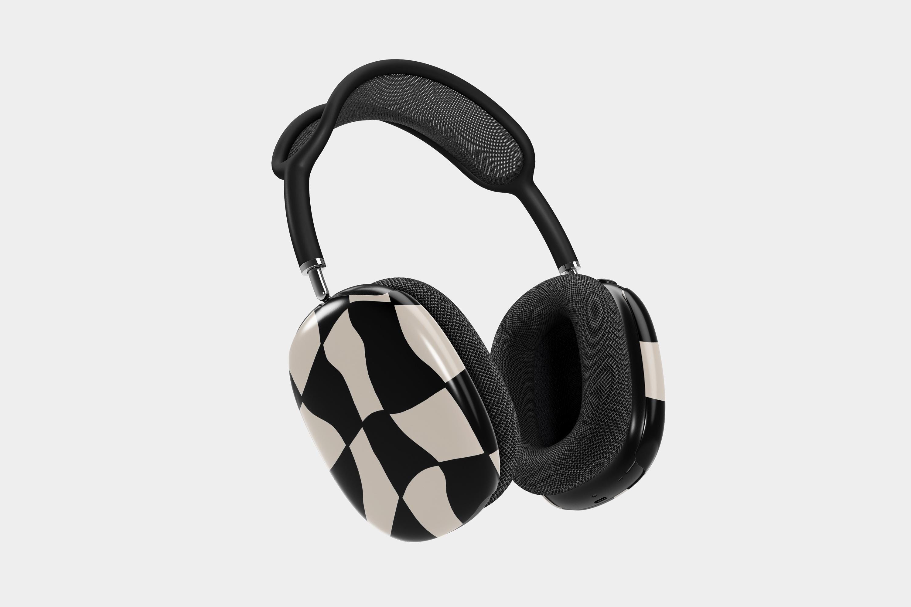 Airpod Max Shell Retro Wavy Checkered AirPod Max Case: Protective Hard Shell - Etsy