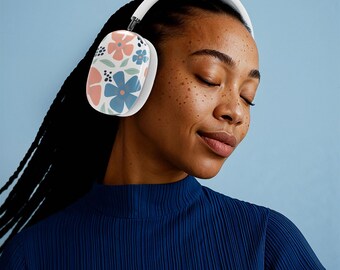 Abstract Flowers AirPod Max Case: Glossy Protective Cover