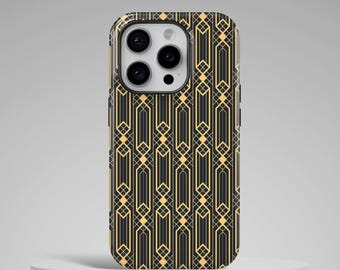 Art Deco Geometric Phone Case: Protective Cover for iPhone, Samsung, Huawei, Google Pixel, XiaoMi Phones