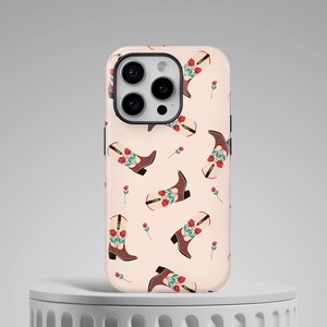 Rodeo Cowgirl Phone Case Boots Pattern Cover for iPhone 16 15 14 13 12 11 X Pro Max, Ultra, Pro, Samsung, Huawei, Pixel, XiaoMi, Magsafe
