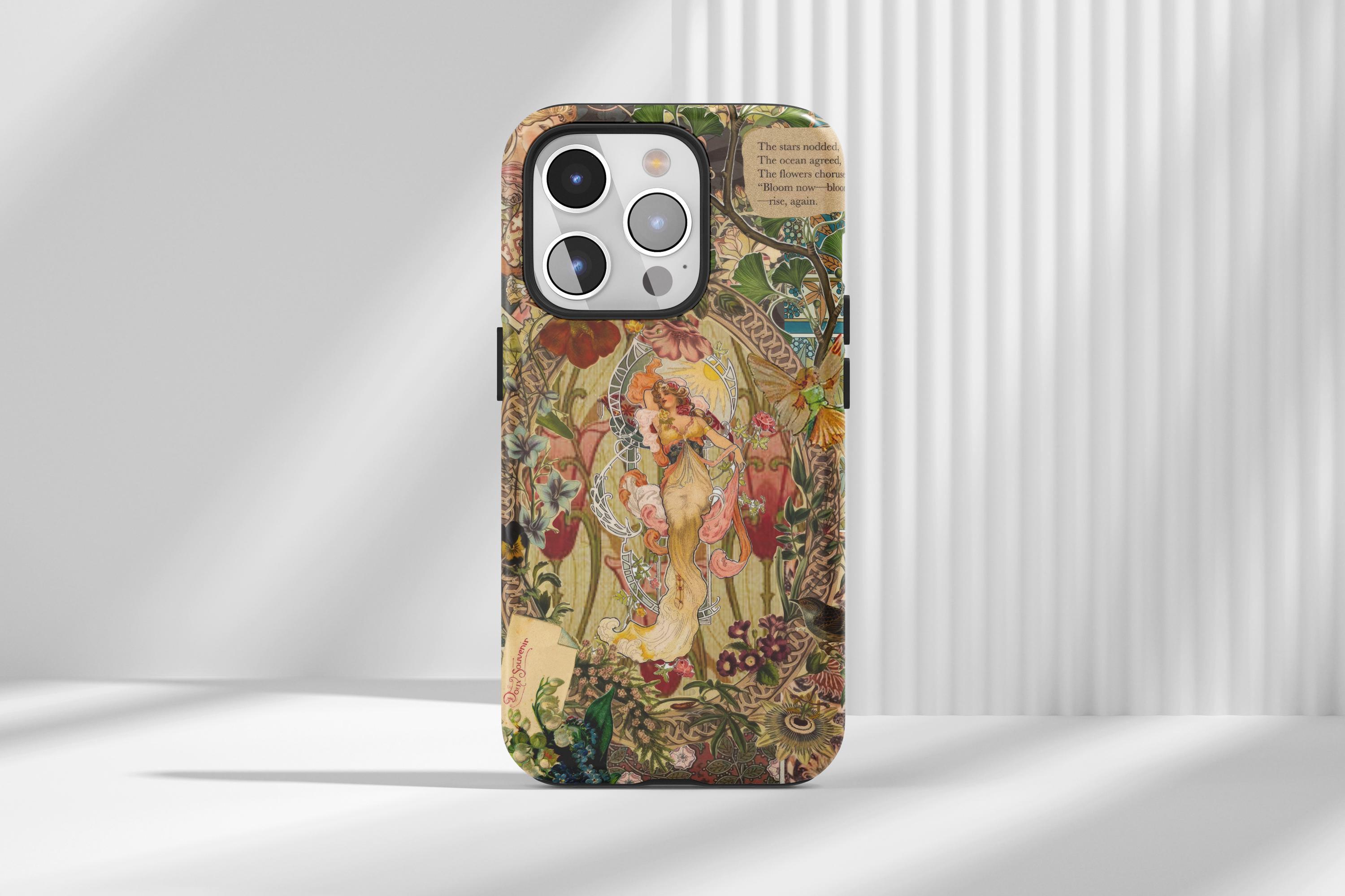 Girl Phone Case Vintage Collage Aesthetic Cover for iPhone 16 15 14 13 12 Pro Max, Ultra, Pro, Samsung, Huawei, Pixel, XiaoMi ,Magsafe