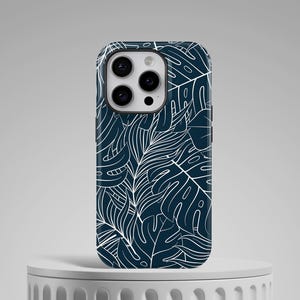 Tropical Leaves Phone Case Pattern Cover for iPhone 16 15 14 13 12 11 Pro Max, X, XS, Ultra, Pro, Magsafe, Hard, Tough