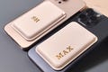 Custom Embossed MagSafe Wallet, Gold Silver Foil Personalized Monogram Wallet, Unique Gift Wallet Compatible with iPhone 16, 15, 14, 13, 12 product logo