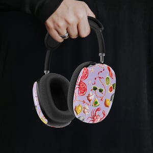 Tropical Vibes Airpod Max Hülle Beach Fruits Cover Airpod Max Sommer Spaß Airpod Max Zubehör Ästhetische Kopfhörertasche
