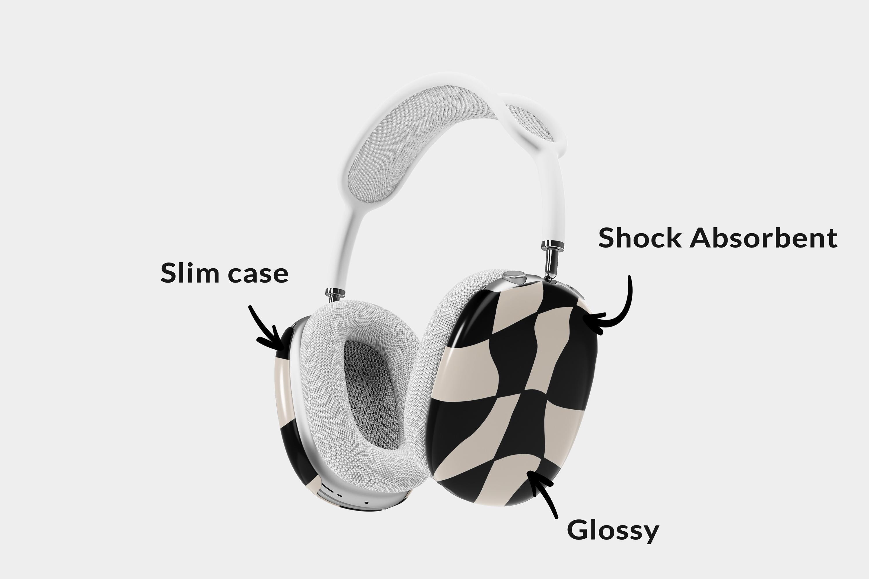 Airpod Max Shell Retro Wavy Checkered AirPod Max Case: Protective Hard Shell - Etsy