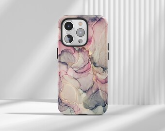 Abstract Marble Glitter Phone Case for iPhone, Samsung, Huawei, Google Pixel, XiaoMi Phones