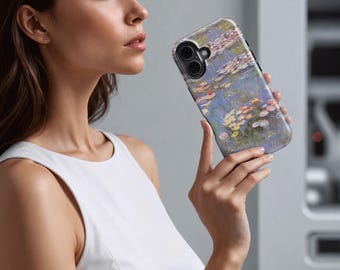 Funda para teléfono Monet Water Lilies: Arte impresionista para iPhone, Samsung, Huawei, Google Pixel y XiaoMi.