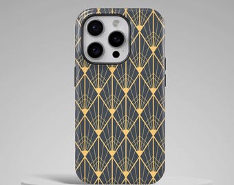 Art Deco Phone Case: Modern Vintage Pattern, Protective Cover for iPhone, Samsung, Huawei, Google Pixel, XiaoMi Phones