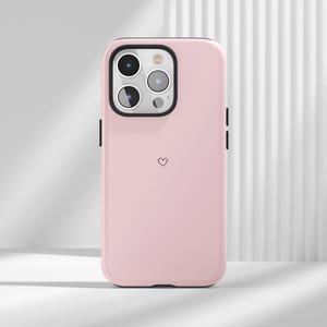 Minimalistisch roze esthetische telefoonhoesje voor iPhone 16 15 14 13 12 11 X Pro Max, Ultra, Pro, Samsung, Huawei, Pixel, XiaoMi, Magsafe