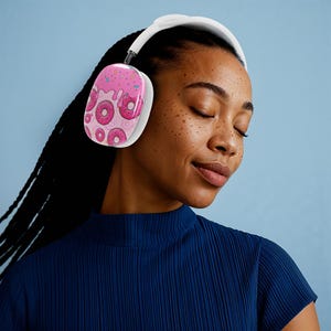 Pink Donuts AirPods Max Case: glänzende Schutzhülle