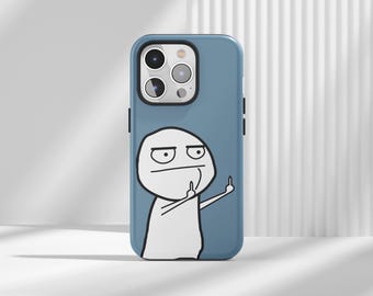 Cartoon Meme Tough Phone Case: Wireless Charging for iPhone, Samsung, Huawei, Google Pixel, XiaoMi Mobile Phones