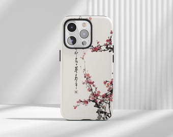 Vintage Japanese Sakura Phone Case: Cherry Blossom Art for iPhone, Samsung, Huawei, Google Pixel, XiaoMi Phones