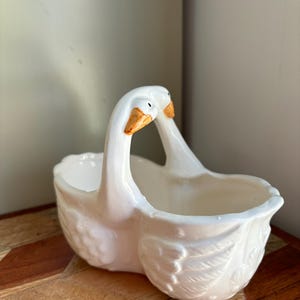 Swan Hug- vintage home decor