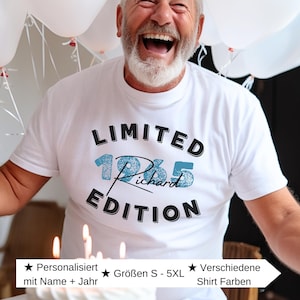 60e verjaardag shirt gepersonaliseerde 60e verjaardagscadeau Limited Edition 60e verjaardag man grappig cadeau 60e verjaardagsideeën