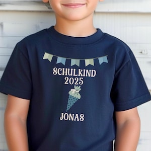 Personalized school enrollment T-shirt gift, back to school first grade shirt organic cotton, 1st grade preschool T-shirt, back to school elementary school