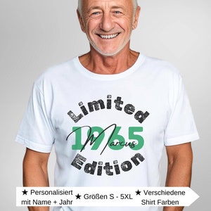 60 Geburtstag Geschenk Mann personalisiert Tshirt Geburtstagsgeschenk Papa Geschenk zum 60 Geburtstag Vatertagsgeschenk Geburtstagsshirt Opa