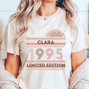 30th Birthday Shirt Personalized 30th Birthday Woman Gift Girlfriend 1995 Birthday 30th Birthday Gift Gift Ideas Guest Gift