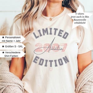 18th birthday gift girl personalized gift for 18th birthday gift ideas girlfriend T-shirt 2007 daughter birthday shirt